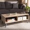 Baxton Studio Pierre Oak and Light Grey Finished Wood Coffee Table 147-8253 - alternate 7